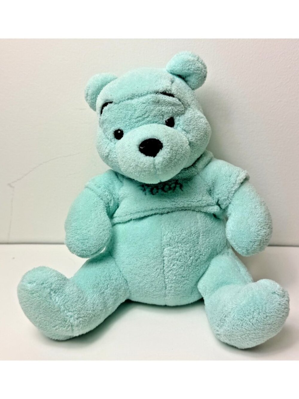 Disney Store Plush Lagoon Mint green  WINNIE THE POOH plush- RARE